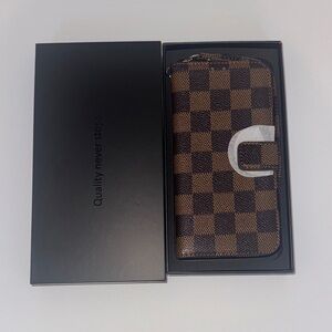 Checkered Brown Phone Case